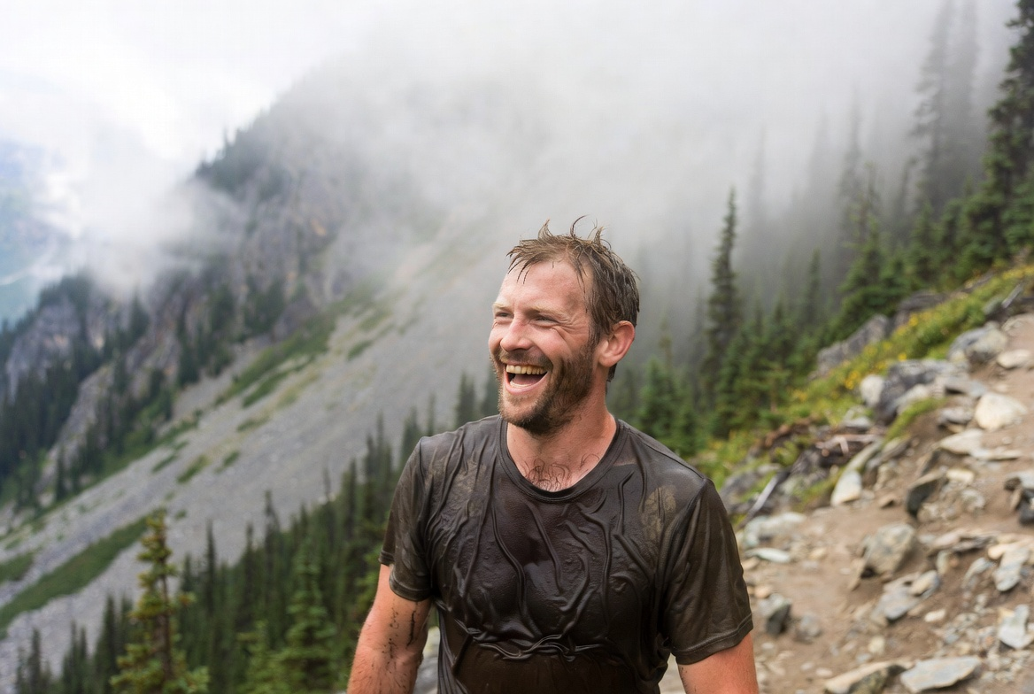 A tried and weary hiker